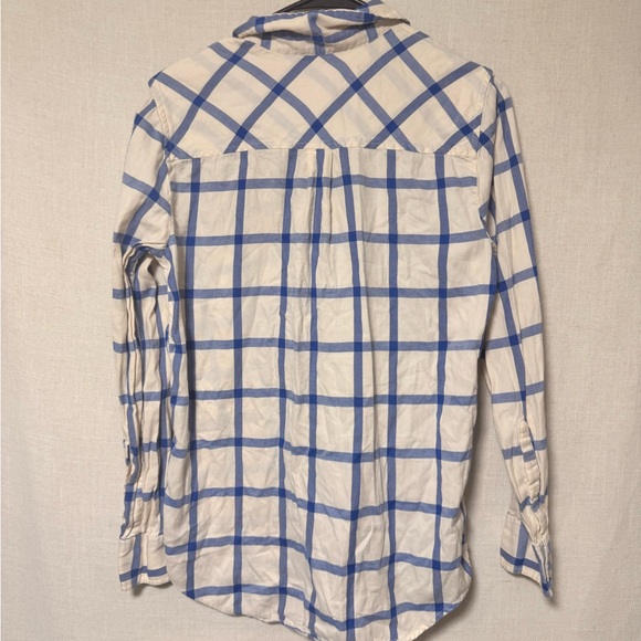 J. Crew Men's Shirt with Blue and White Plaid - Picture 3 of 3